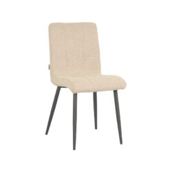 LABEL51 Eetkamerstoel Sam - Zand - Boucle - Black Frame