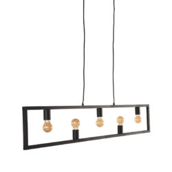 LABEL51 Hanglamp Quadrato - Zwart - Metaal - Hanglamp