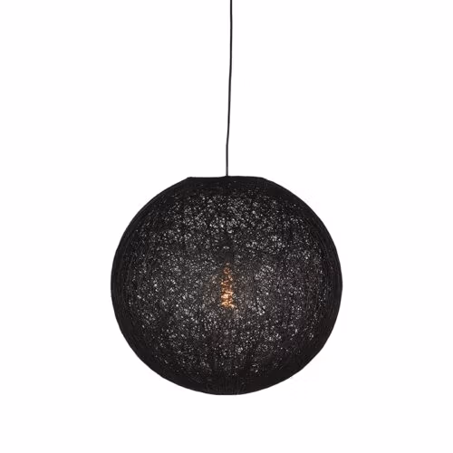 LABEL51 Hanglamp Twist - Zwart - Vlas - M
