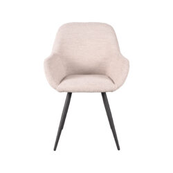 LABEL51 Eetkamerstoel Fender - Naturel - Boucle - Black Frame