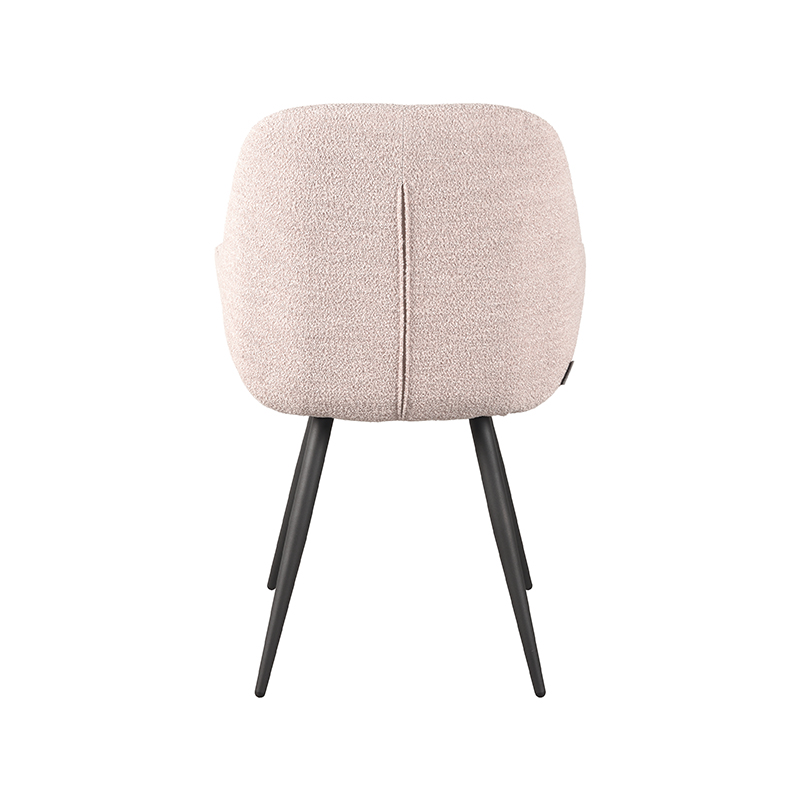 LABEL51 Eetkamerstoel Fender - Naturel - Boucle - Black Frame
