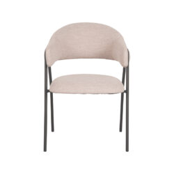LABEL51 Eetkamerstoel Lowen - Naturel - Boucle - Black Frame