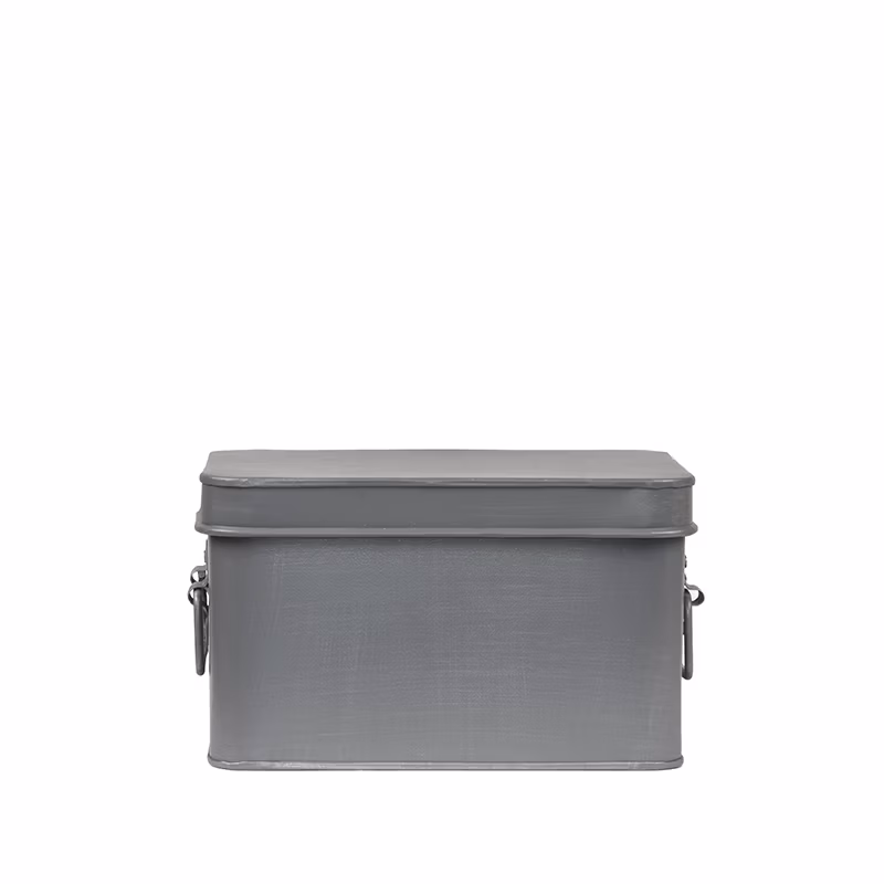 LABEL51 Media Opbergkist - Antiek grijs - Metaal - M