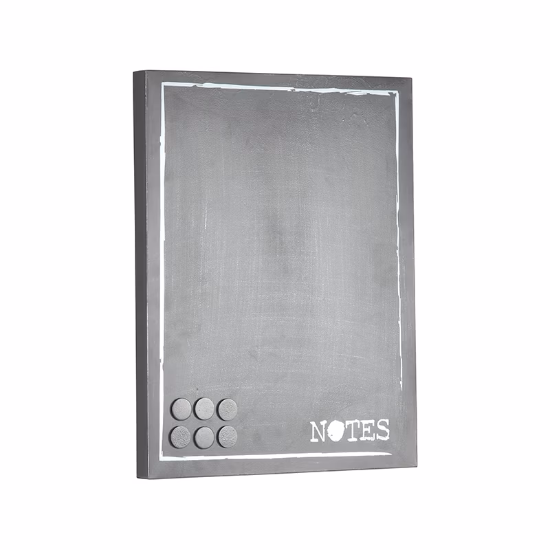 LABEL51 Wanddecoratie Memobord - Antiek grijs - Metaal - One Size