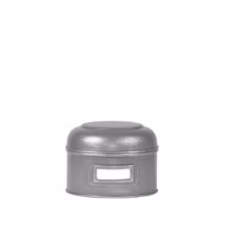 LABEL51 Opbergblik - Antiek grijs - Metaal - S