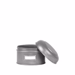 LABEL51 Opbergblik - Antiek grijs - Metaal - S