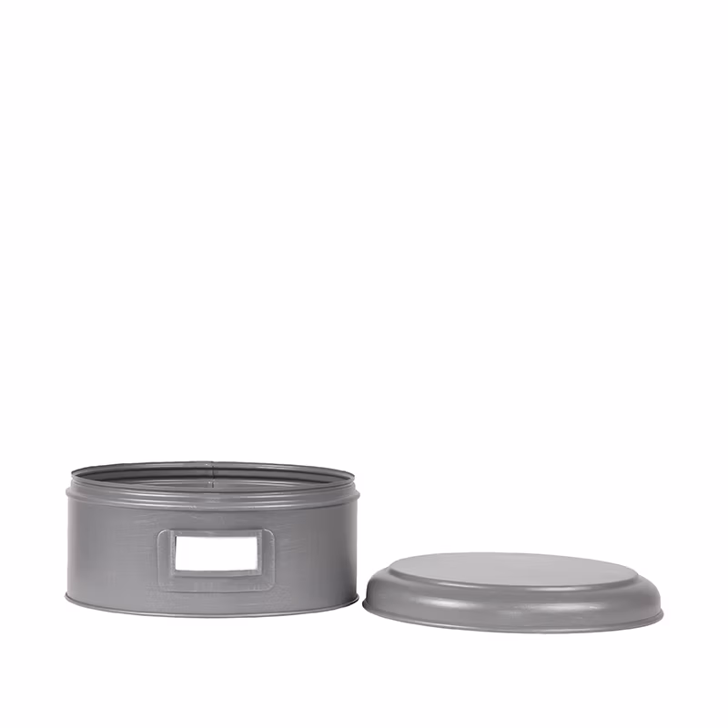 LABEL51 Opbergblik - Antiek grijs - Metaal - XL