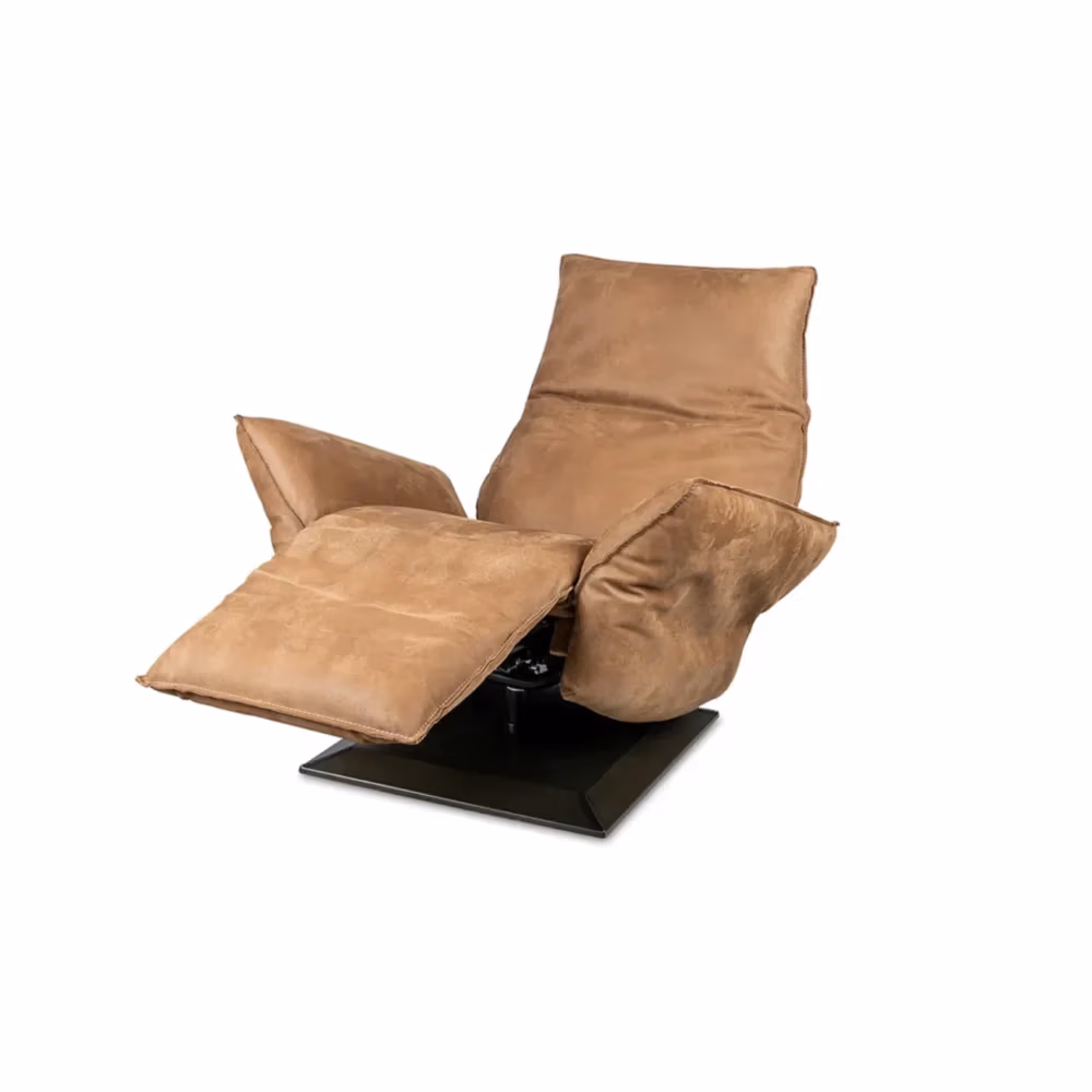 Relaxfauteuil Jesse in cognac bull 09 direct leverbaar van Chill Line bij Mokana Meubelen
