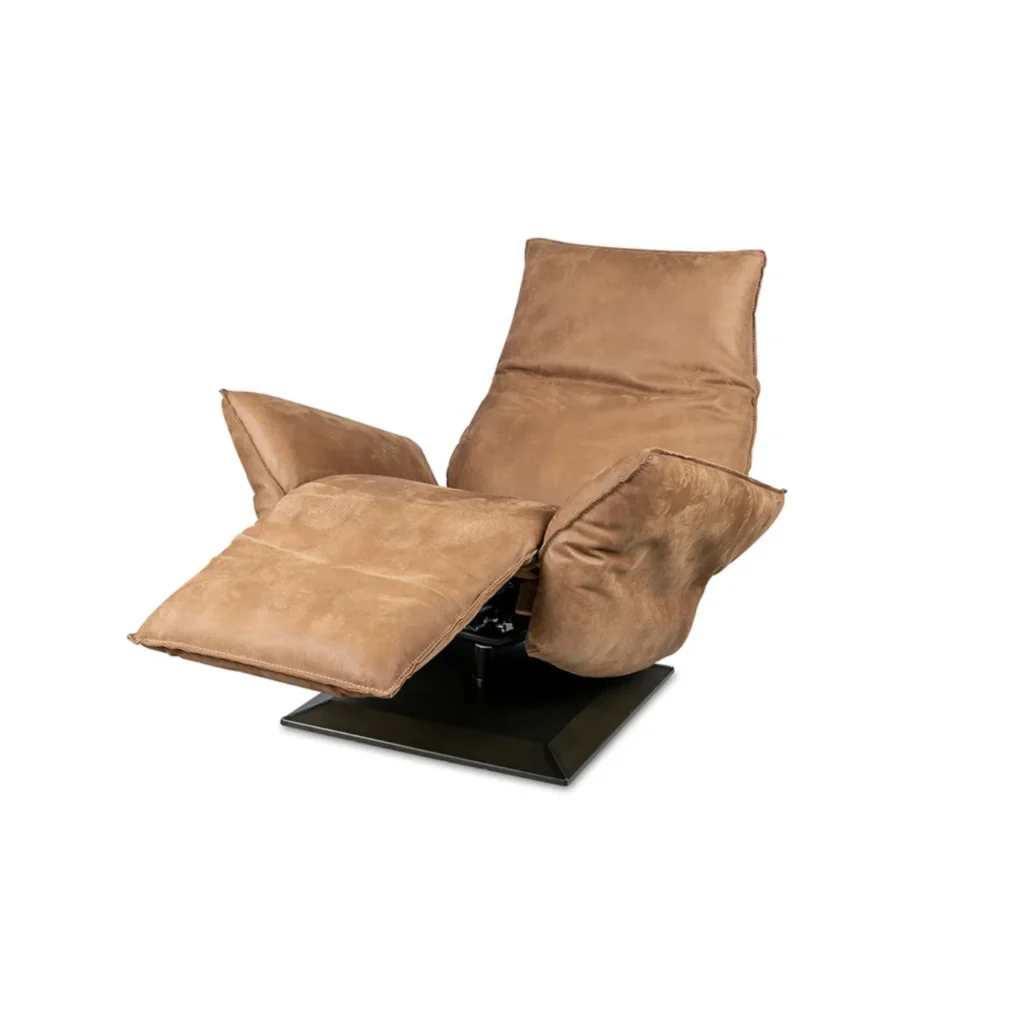 Relaxfauteuil Jesse in cognac bull 09 direct leverbaar van Chill Line bij Mokana Meubelen
