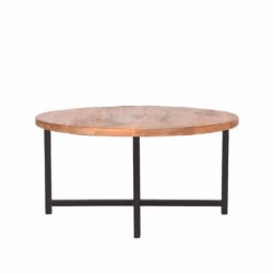 LABEL51 Salontafel Dex - Rough - Mangohout - 80 cm - Rond