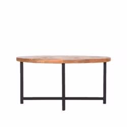 LABEL51 Salontafel Dex - Rough - Mangohout - 80 cm - Rond