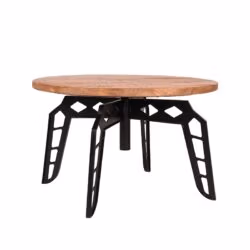 LABEL51 Salontafel Pebble - Rough - Mangohout - 80 cm - Rond