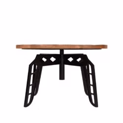 LABEL51 Salontafel Pebble - Rough - Mangohout - 80 cm - Rond