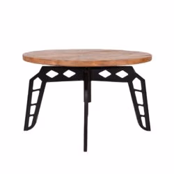 LABEL51 Salontafel Pebble - Rough - Mangohout - 80 cm - Rond