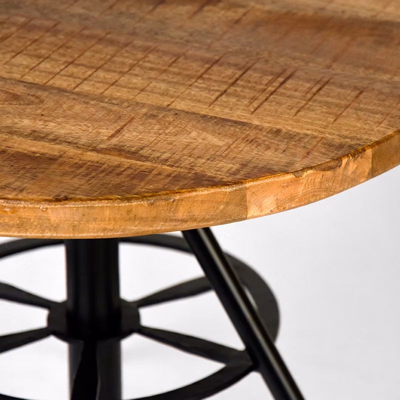 D-MAXX Salontafel Solid - Rough - Mangohout - 60 cm - Rond