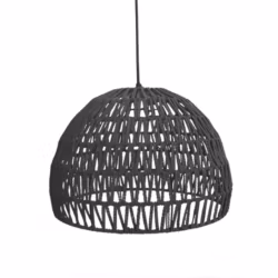 LABEL51 Hanglamp Rope - Zwart - Katoen - L