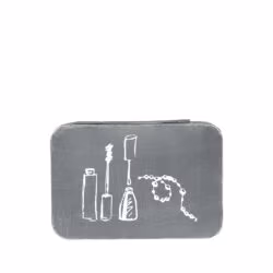 LABEL51 Make-Up opbergkist - Antiek grijs - Metaal - One Size
