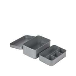 LABEL51 Make-Up opbergkist - Antiek grijs - Metaal - One Size