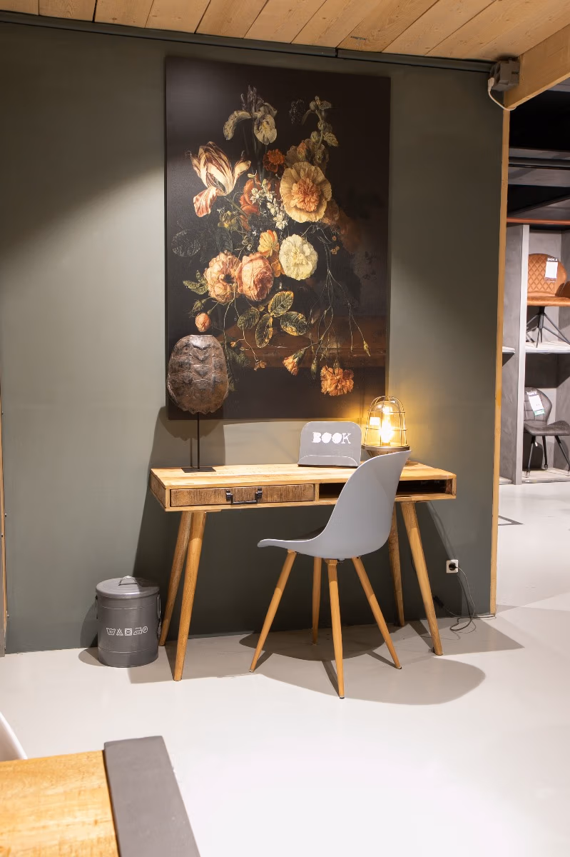 LABEL51 Bureau Steady - Rough - Mangohout - 118 cm