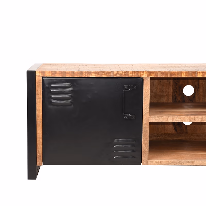 LABEL51 Tv-meubel Brussels - Rough - Mangohout - Tv-Meubel 160 cm
