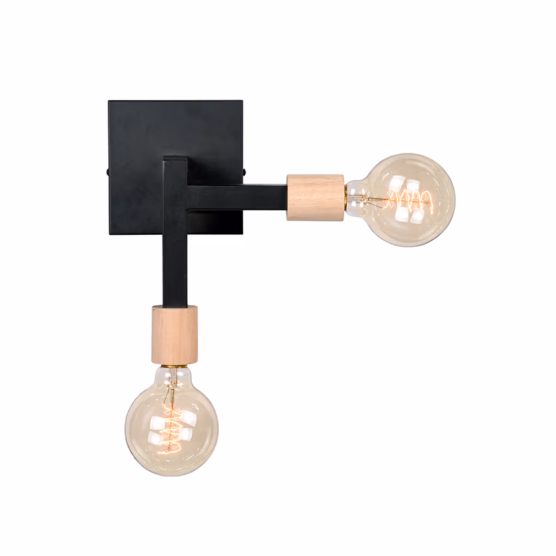 LABEL51 Wandlamp Loco - Zwart - Metaal