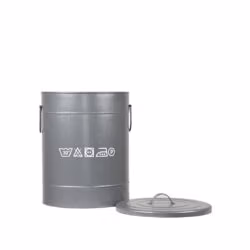 LABEL51 Wasmand - Antiek grijs - Metaal - M