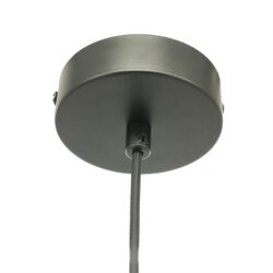 Hanger plafondlamp, moderne zwart display, flexibele lamparmatuur, industrieel design, geschikt voor woon- en eetkamers.