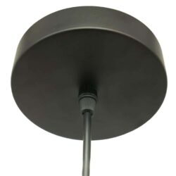 Design plafondlamp met zwarte afwerking voor moderne interieurs, geschikt voor woonkamer en slaapkamer.