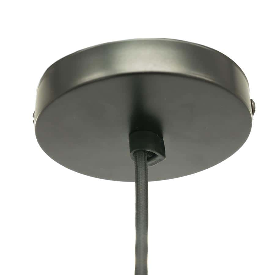 Kroonluchter plafondlamp zwart modern design.