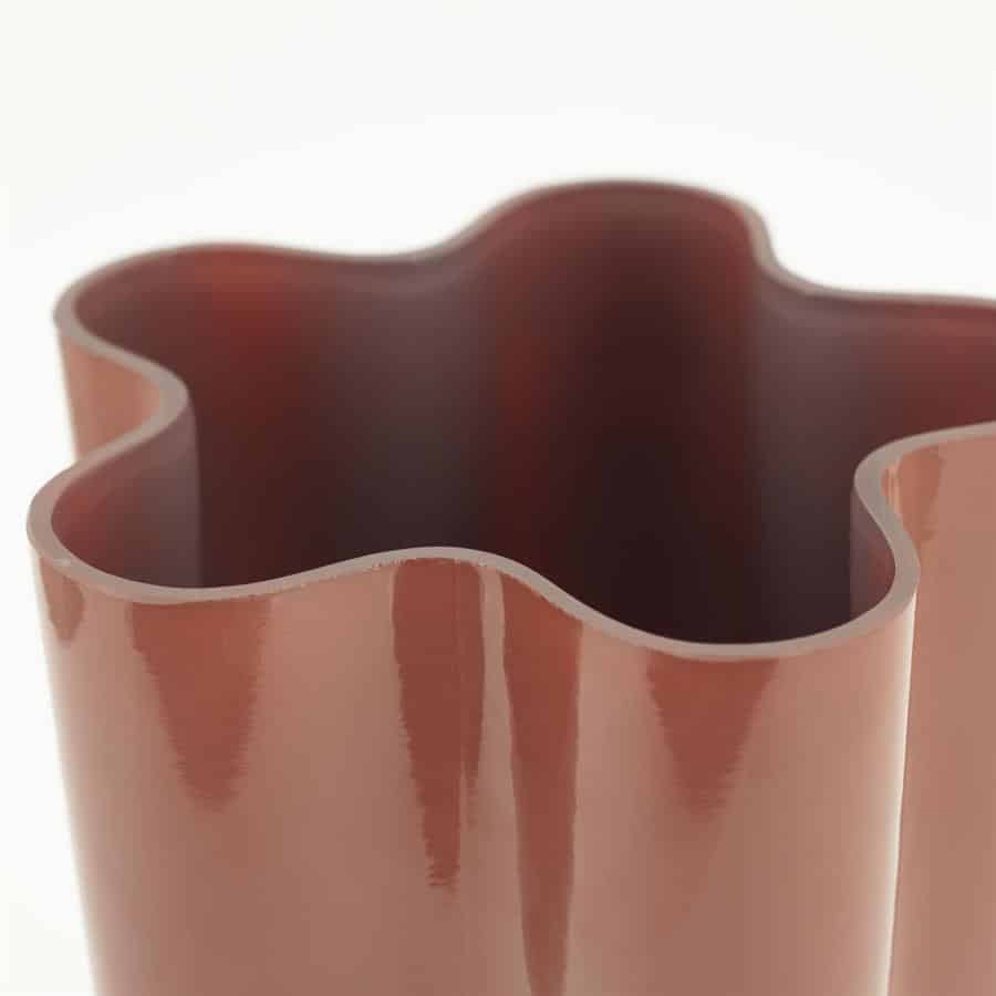 Glasur keramiek vaas mokana meubelen uniek design bloemvorm.