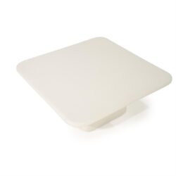 Zwarte houten salontafel met metalen onderstel, modern design voor woonkamer en zithoek, Mokana Meubelen.