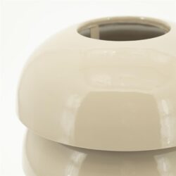 Elegante witte keramische vaas, modern design, perfect voor interieur decoratie en bloemstukken. Lichtgewicht en glanzend afwerking, geschikt voor woon- en kantoorruimtes.