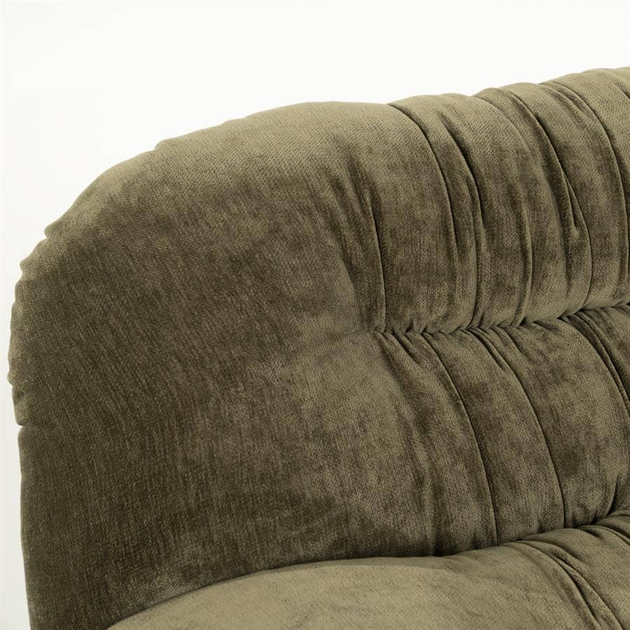 Elegante stoffen hoofdsteun van Mokana Meubelen, comfortabel en trendy design in warme aardetinten.