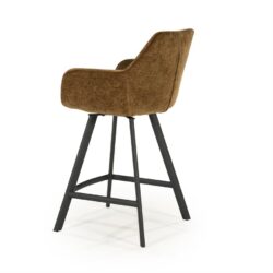 Barstool Bliss with armrest - mustard