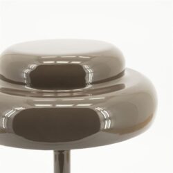 Elegante glanzende bijzettafel met modern rond ontwerp, perfect voor in elke woonkamer of slaapkamer, gemaakt van hoogwaardige materialen en stijlvol afgewerkt.