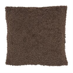 Knuffel kussen met zachte fleece stof in bruin, ideaal voor woonkamer of slaapkamer, comfortabele zitaccesoire, Mokana Meubelen design.