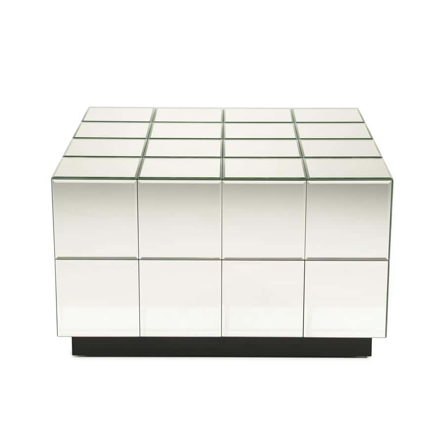 Reflecterende witte kast met 16 vakken, modern en Scandinavisch ontwerp, perfect voor opbergen en decoratief gebruik.