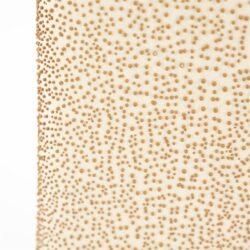 Uniek houtachtig meubel met een gedetailleerd patroon van kleine ronde textuurdetails, perfect voor moderne en stijlvolle interieuraccenten, vervaardigd door Mokana Meubelen voor kwaliteit en design.