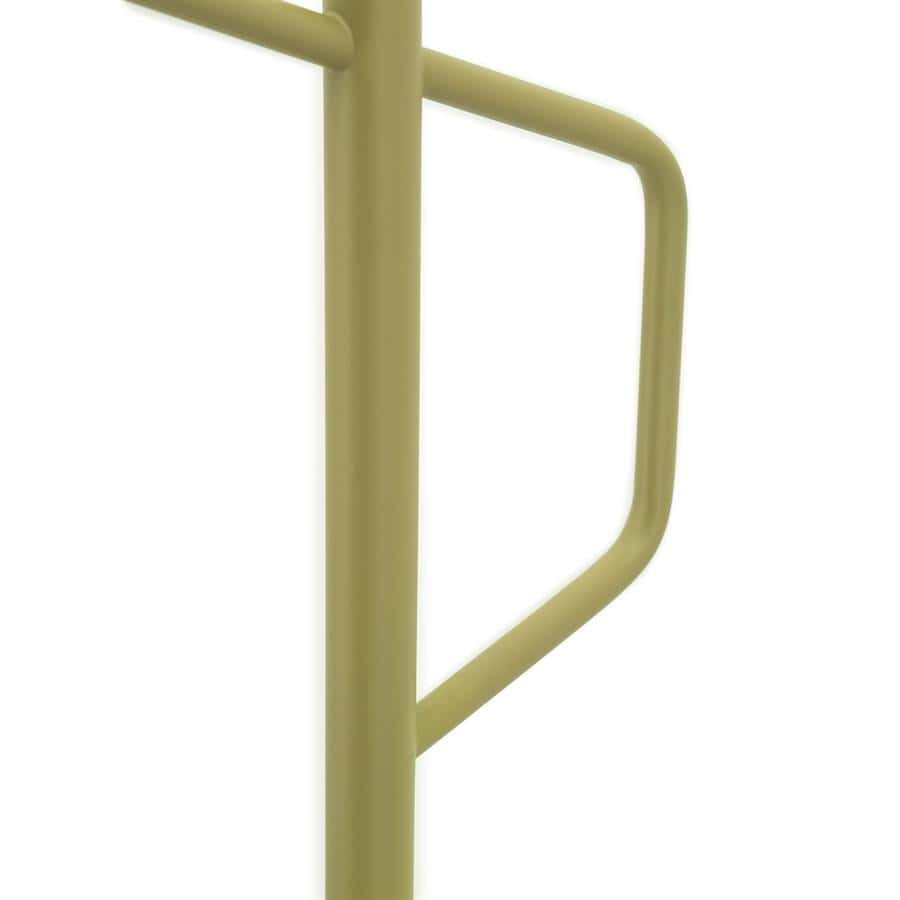 Stalen handgrepen voor meubelen in een lichtgele kleur, perfect voor modern en industrieel interieurdesign.