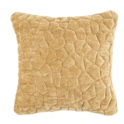 Kussenhoes met geometrisch reliëf in warm beige, perfect voor modern interieur en comfort.