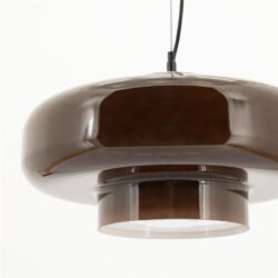 Vintage design hanglamp met roestvrij staal afwerking, moderne verlichting voor woonkamer of eetkamer. Elegant en functioneel, een stijlvol meubelstuk volgens Mokana Meubelen.