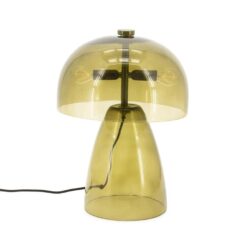 Geleuze glazen tafellamp met uniek design en sfeervolle verlichting voor moderne interieurdecoratie.