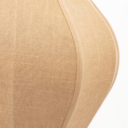 Houten meubel met beige stoffen bekleding, modern en stijlvol ontwerp, ideaal voor woonkamer of kantoor, handgemaakt vakmanschap, hoogwaardige afwerking, duurzame materialen, Nederlands design.