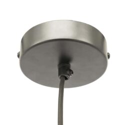 Ronde plafondlamp met zwart snoer, modern en strak design, geschikt voor woon- en slaapkamerruimtes. Perfect voor een stijlvolle en functionele verlichting in huis.