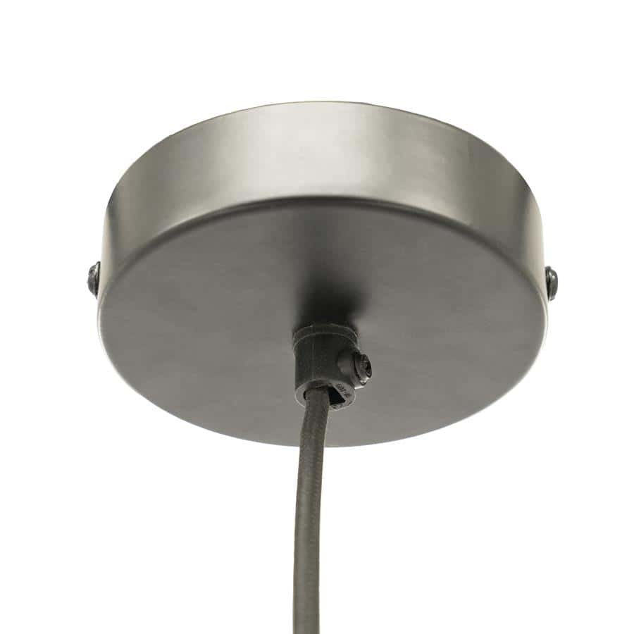Ronde plafondlamp met zwart snoer, modern en strak design, geschikt voor woon- en slaapkamerruimtes. Perfect voor een stijlvolle en functionele verlichting in huis.