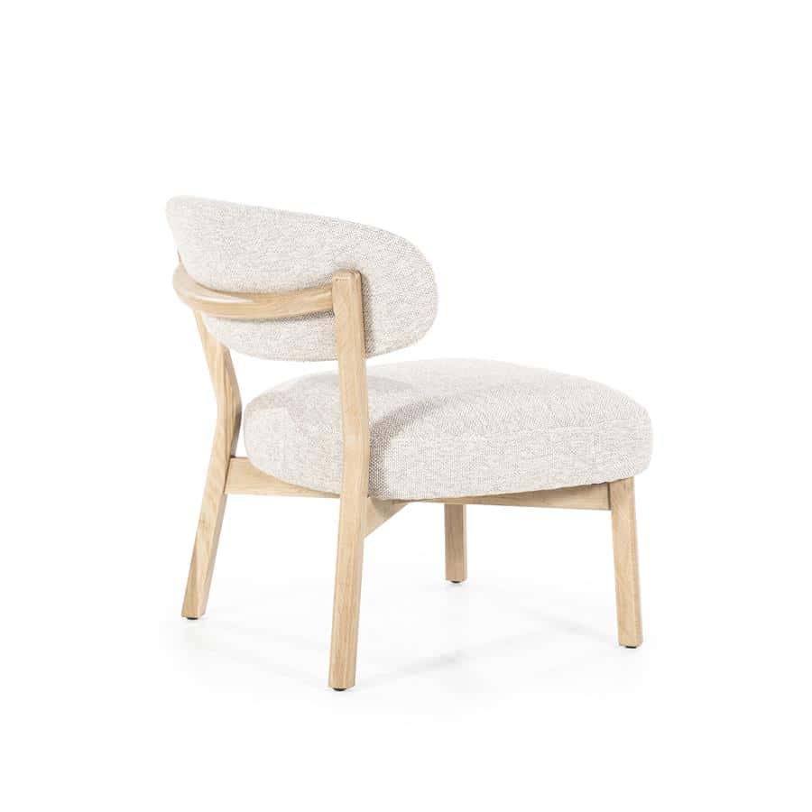 Fauteuil Mikky naturel - taupe Moon