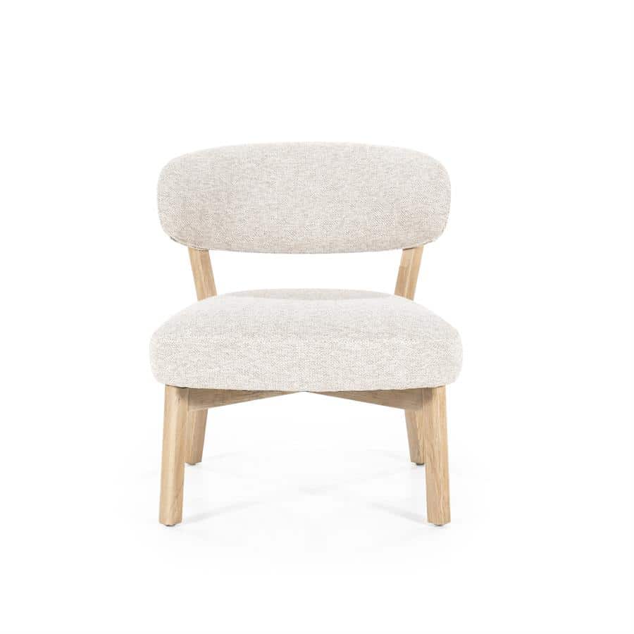 Fauteuil Mikky naturel - taupe Moon