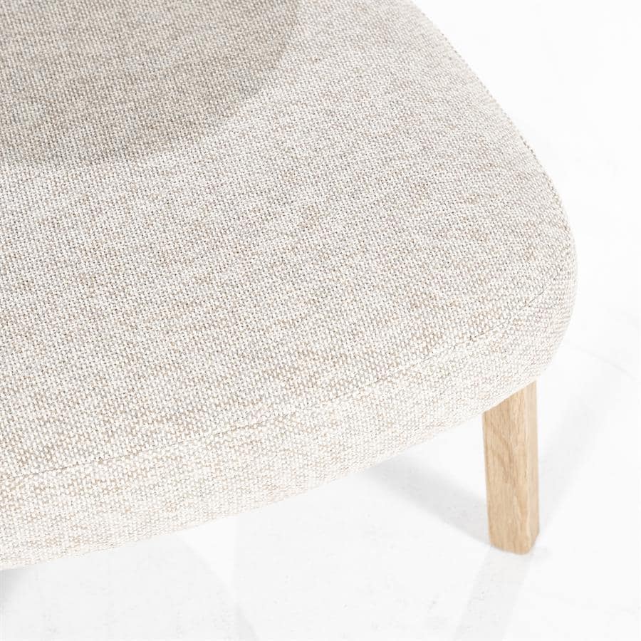 Fauteuil Mikky naturel - taupe Moon