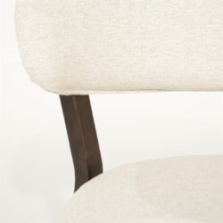 Fauteuil Mikky bruin - beige Moon