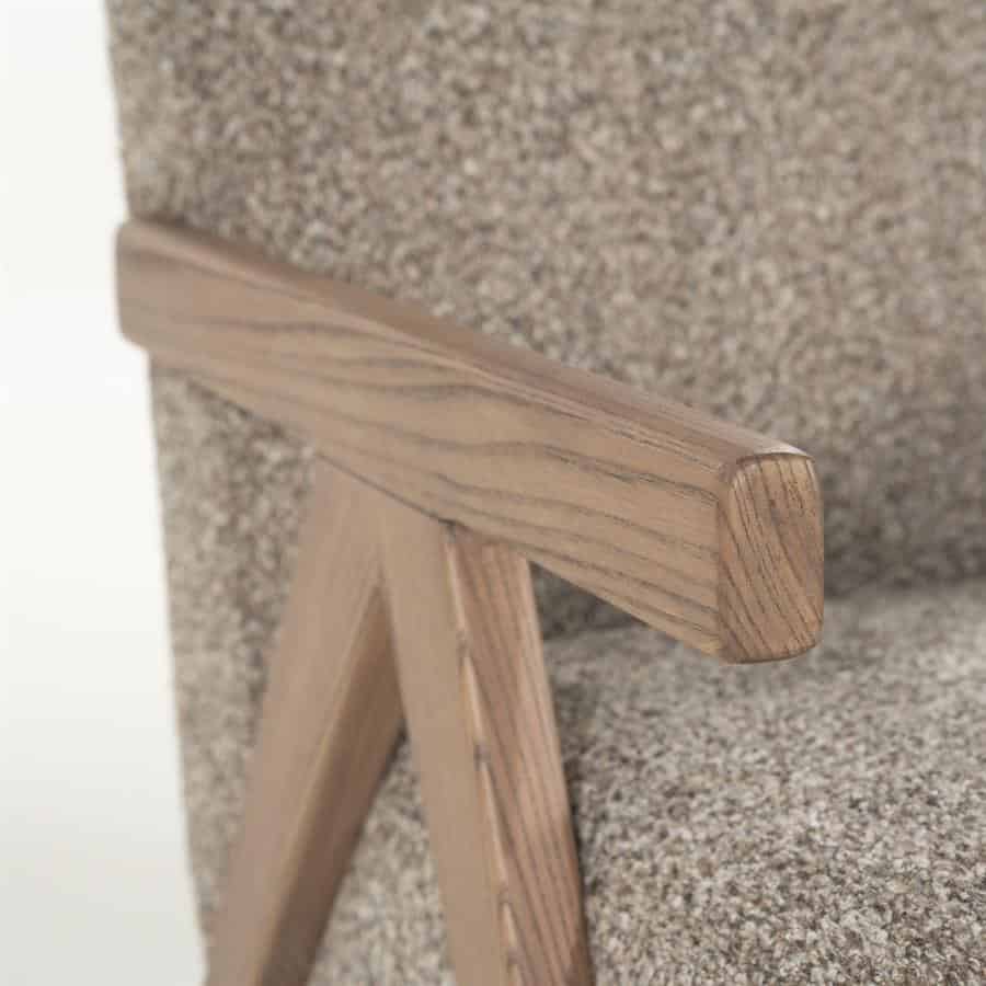 Fauteuil Francis - taupe Flou